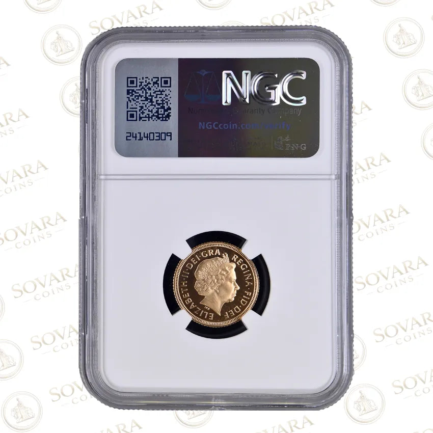 2003 Half Sovereign Reverse Classic Benedetto Pistrucci St George Design NGC PF70