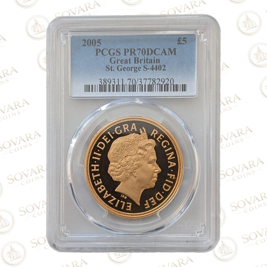 2005 quintuple sovereign proof obverse Queen Elizabeth II Ian Rank-Broadley portrait