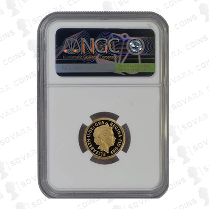 2007 Gold Proof Half Sovereign obverse – Queen Elizabeth II portrait PF70 Ultra Cameo