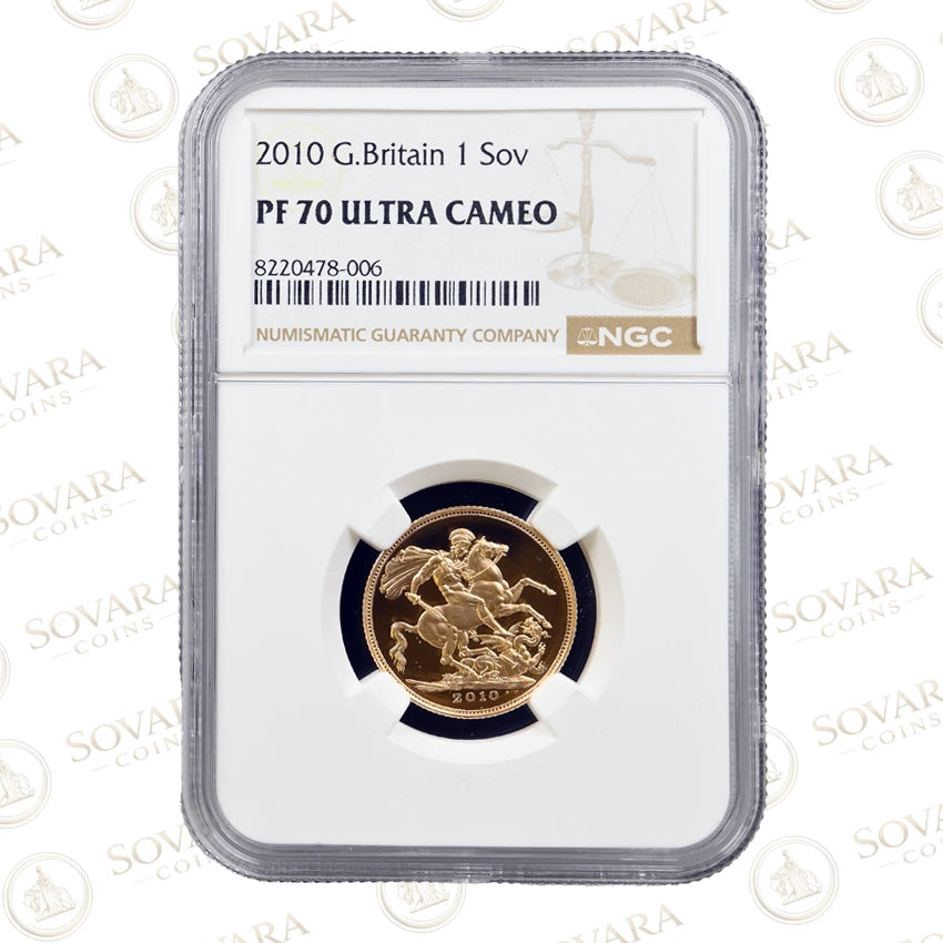 2010 Gold Proof Sovereign NGC PF70 Ultra Cameo Top Pop
