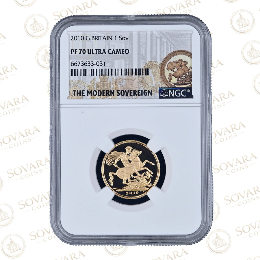 2010 Gold Proof Sovereign NGC PF70 Ultra Cameo Top Pop