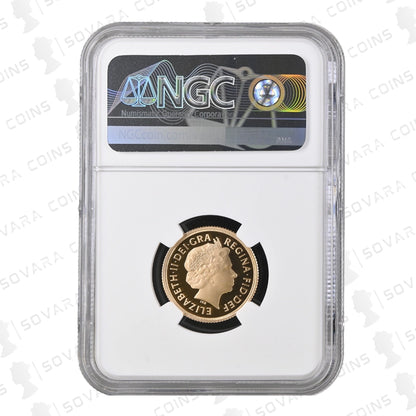 Gold coin in NGC holder with visible branding