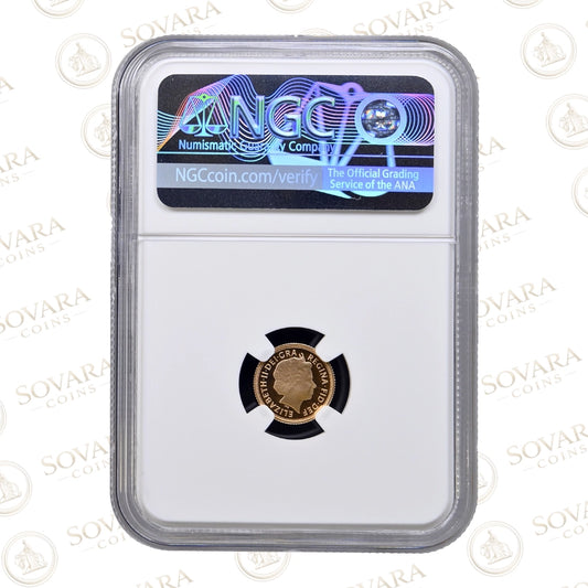 2013 Quarter Sovereign PF70 Ultra Cameo NGC graded British gold coin