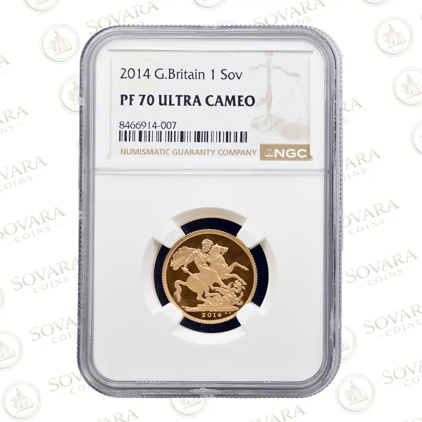 2014 Gold Proof Sovereign NGC PF70 Ultra Cameo Top Pop 1 of 110