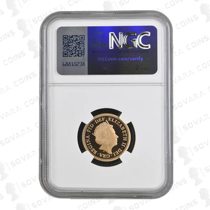 2015 Gold Proof Full Sovereign – Fifth Portrait – NGC PF70 Ultra Cameo