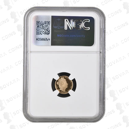2016 Gold Proof Quarter Sovereign PF70 Ultra Cameo – James Butler Special
