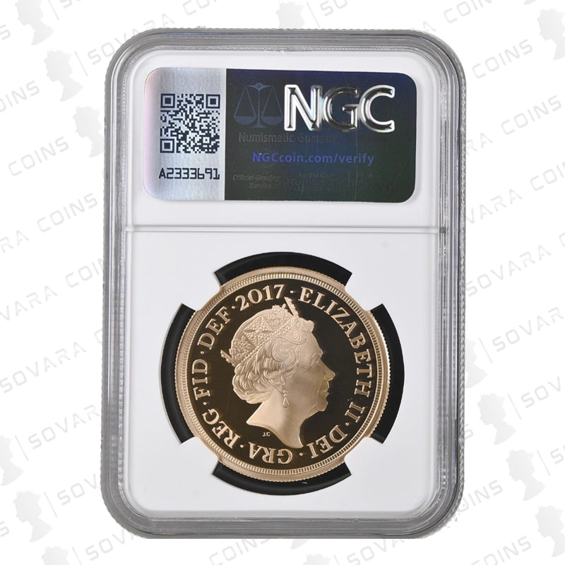 2017 Gold Proof Five Pound Sovereign PF70 Ultra Cameo