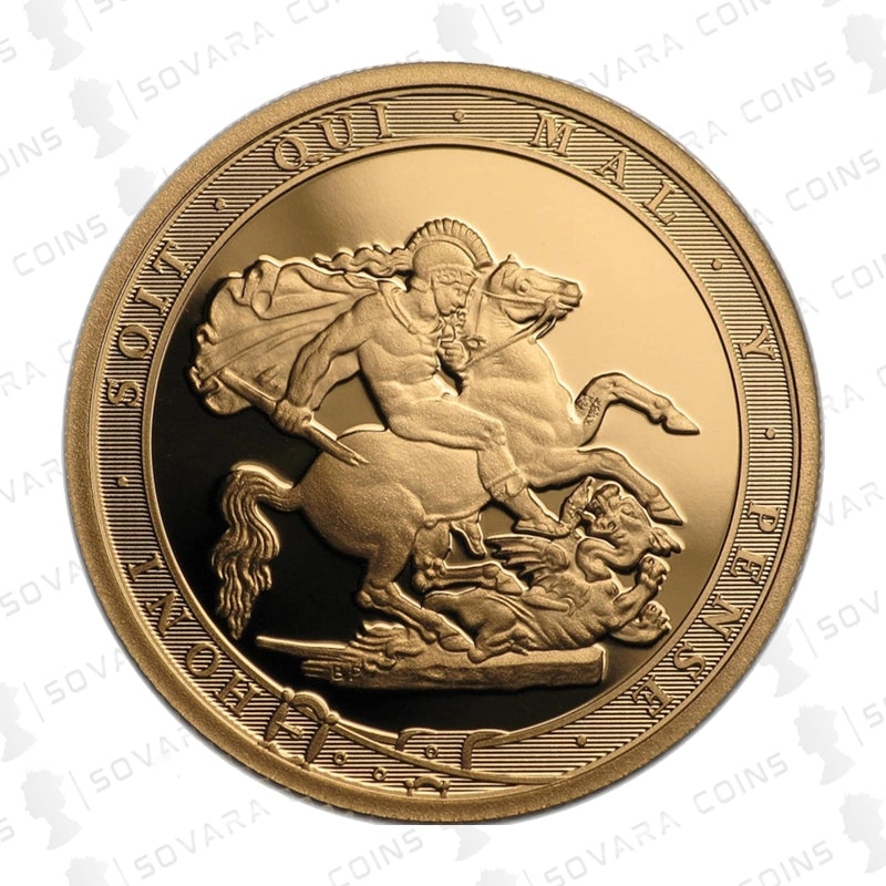 2017 Queen Elizabeth II Strike on the Day Sovereign – 200th Anniversary Plain Edge Gold Coin