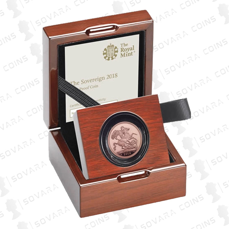 2018 Gold Proof Full Sovereign celebrating the 65th anniversary of Queen Elizabeth II’s coronation