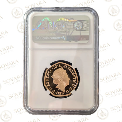 2018 Paddington at Buckingham Palace Gold Proof 50p PF70 Ultra Cameo Royal Mint