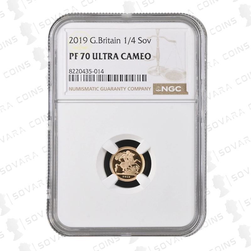 2019 Gold Proof Quarter Sovereign – NGC PF70 Ultra Cameo with St George reverse
