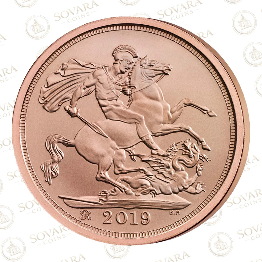 2019 Queen Victoria Celebration Sovereign reverse - Queen Victoria royal cypher design