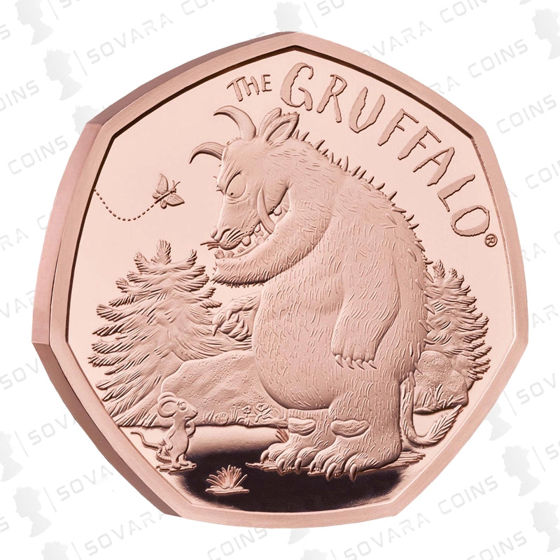 2019 Gold Proof 50p – The Gruffalo and Mouse – Royal Mint Limited Edition