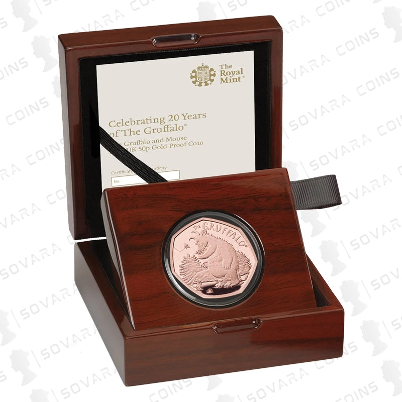 2019 The Gruffalo and Mouse 50p Gold Proof Coin – Royal Mint limited edition