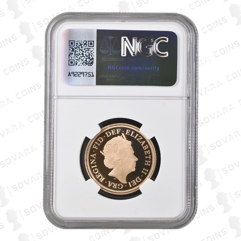 2020 Gold Proof Double Sovereign PF70 Ultra Cameo – King George III Privy Mark
