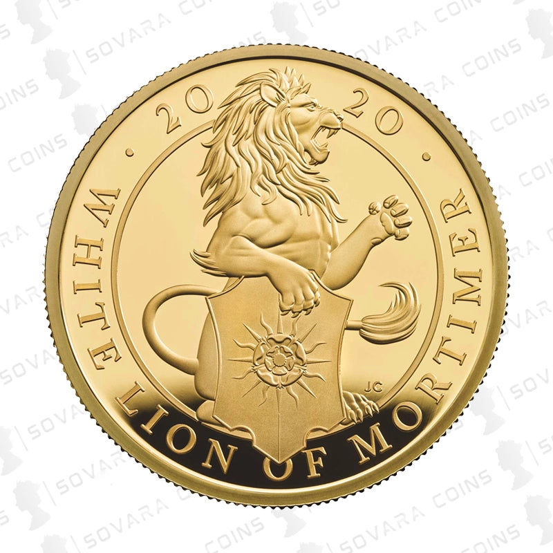 2020 White Lion of Mortimer Quarter-Ounce Gold Proof Coin – Queen’s Beasts Series