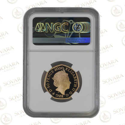 2020 Winnie the Pooh Gold Proof 50p PF70 Ultra Cameo Royal Mint Disney coin