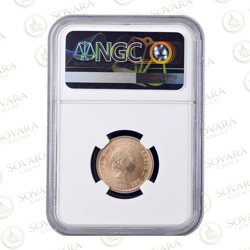 Plain Edge Detail 2021 95th Birthday Strike on the Day Gold Sovereign