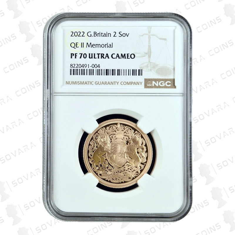 2022 Gold Proof Double Sovereign PF70 Ultra Cameo – King Charles III Memorial Coin