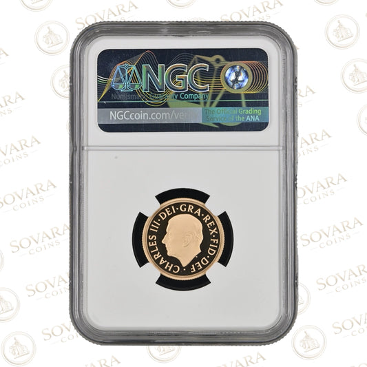 NGC PF70 Ultra Cameo label 2022 memorial piedfort sovereign