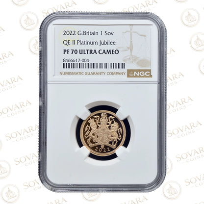 2022年 袁世凱 飛龍デザイン NGC PF 70 ULTRA CAMEO 2022 Sovereign Gold Proof PF70 Ultra Cameo – Platinum Jubilee