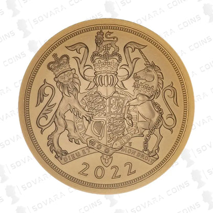 2022 Platinum Jubilee Gold Strike on the Day Matte Sovereign