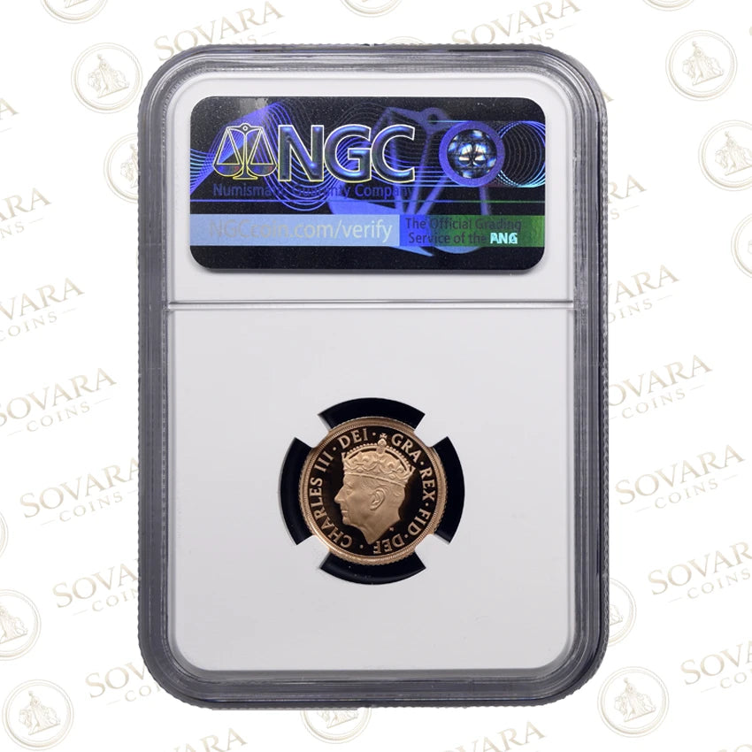 2023 Gold Proof Coronation Half Sovereign graded NGC PF70 Ultra Cameo