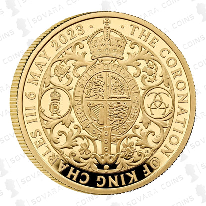 2023 King Charles III Coronation 1oz Gold Proof coin reverse