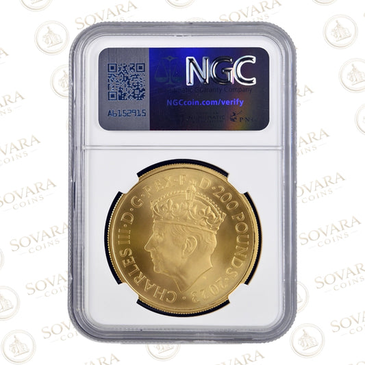 2oz Gold Matte Proof Coronation coin 2023 King Charles III PF70 Matte ultra low mintage