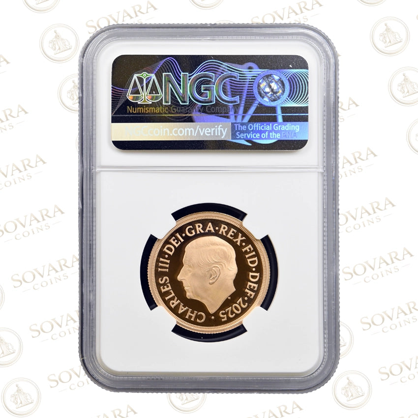 2025 Double Sovereign 200th Anniversary Royal Arms Shield Design