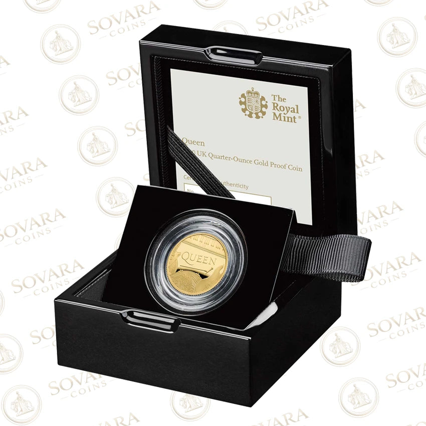 Queen 2020 Music Legends gold proof coin Royal Mint presentation box
